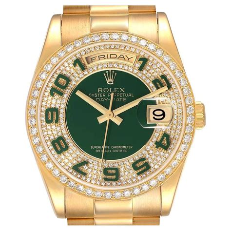 rolex ombre green|rolex day date yellow gold.